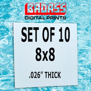 10 Pack8&quot;x8&quot; Aluminum Sublimation Photography Blanks