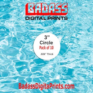 10 Pack 3&quot; Circle Aluminum Sublimation Photo/Sign Blank