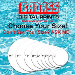 5 Pack 12" Round Aluminum Dye Sublimation Photo/Sign Blank .026" Thick