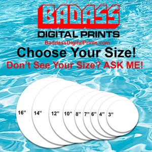 3 Pack 16" Round Aluminum Dye Sublimation Photo/Sign Blank