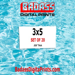 3&quot;x5&quot; Aluminum Sublimation Photography Blanks - 20 pcs