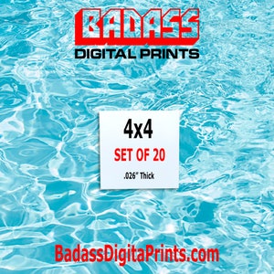 20 Pack 4&quot;x4&quot; Aluminum Sublimation Photography Blanks