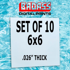 10 Pack 6&quot;x6&quot; Aluminum Sublimation Photo Blank .026&quot;