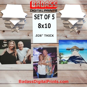 8&quot;x10&quot; Aluminum Sublimation Photography Blanks - 5 Pcs