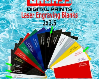20 Pack 2x3.5 Aluminum Gloss Laser Engraving Blanks