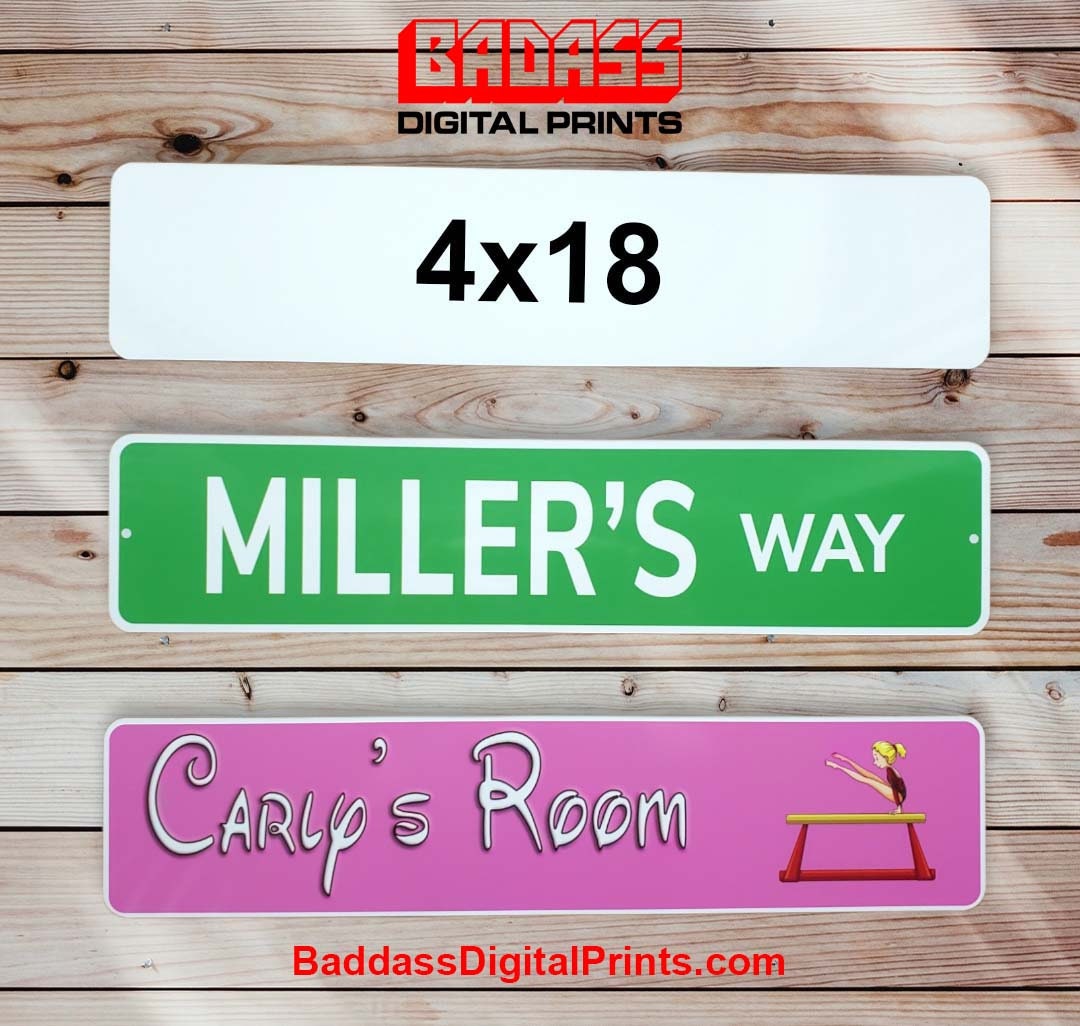 10 Pack 4"x18" Aluminum Dye Sublimation Sign Blank .026" Thick