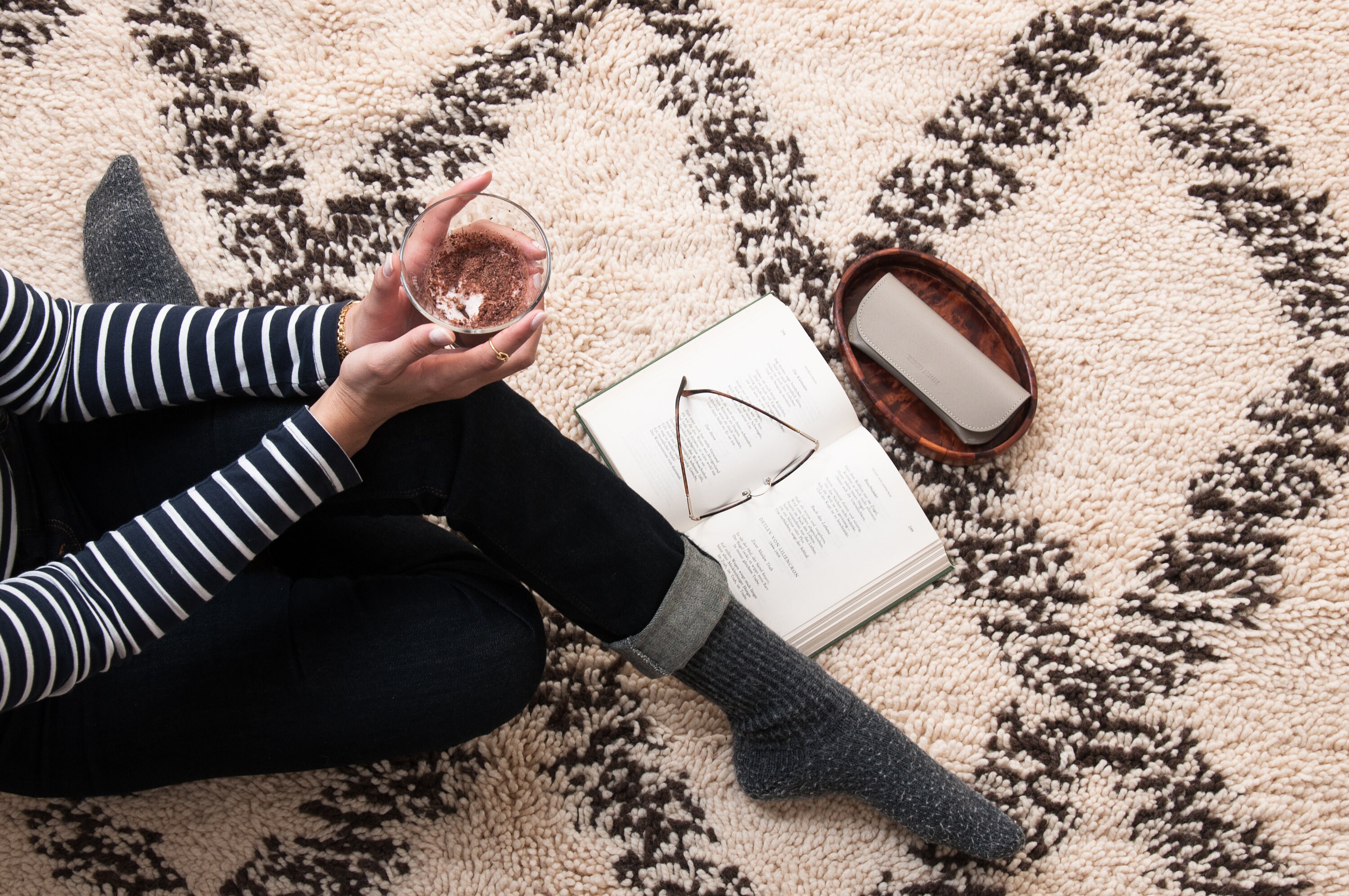 Tapis en Laine Naturelle sur Mesure Tapis Berbère Marmoucha Noué à La Main Dans Les Montagnes de L'a