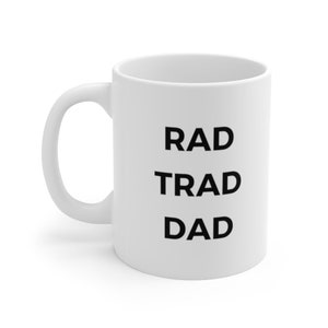 Rad Trad Dad Mug | Rock Climbing Gift for Trad Climbers | Trad Dad Mug