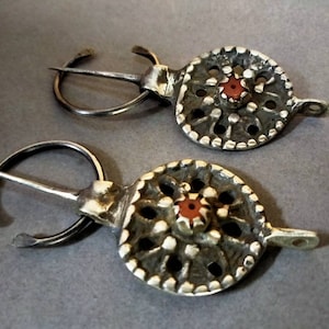 Morocco - Pair of Berber fibula, Moroccan Berber fibula, Berber fibula, Berber jewelry, brooch, tuareg, tribal, ancient fibula 1940s.