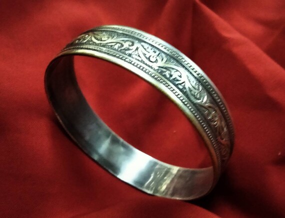 Bracelet Ancien En Argent 925 - Occasion - Style Vintage Français