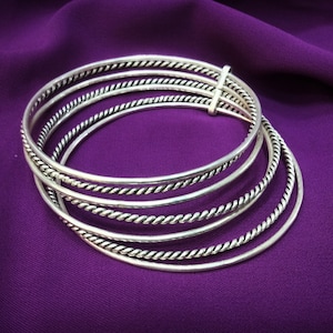 Seven Berber bracelet in sterling silver, handmade, Berber bracelet, African jewelry, Tuareg jewelry, tribal, ethnic, weekly.