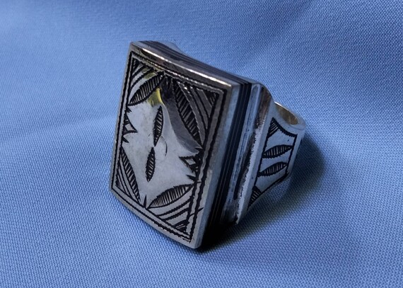 アクセサリー antique tuareg ring Antique Silver Tuareg Ring | Beadparadise.com