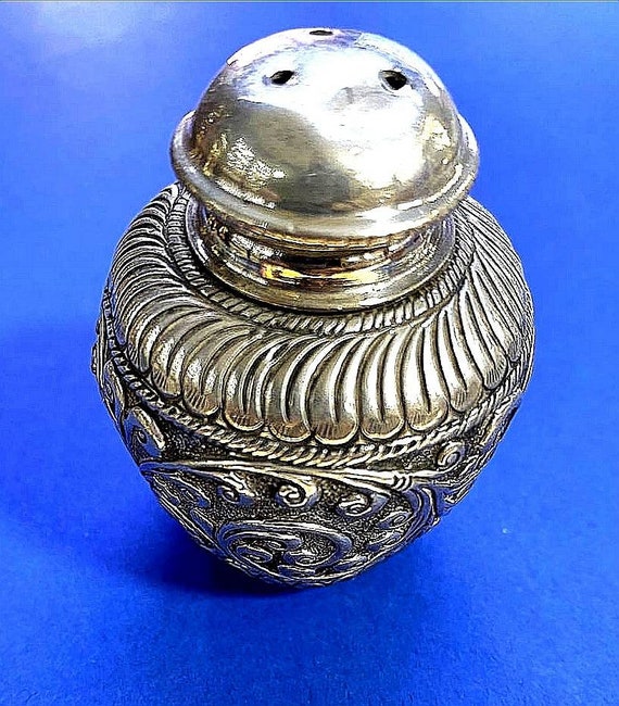 antique silver salt or pepper shaker is handmade,… - image 2