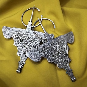 Morocco - Pair of Berber fibula, Moroccan Berber fibula, Berber fibula, Berber jewelry, African, Tuareg, tribal, old fibula 1940s.