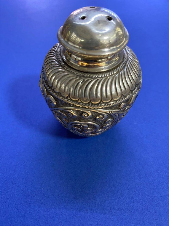 antique silver salt or pepper shaker is handmade,… - image 10