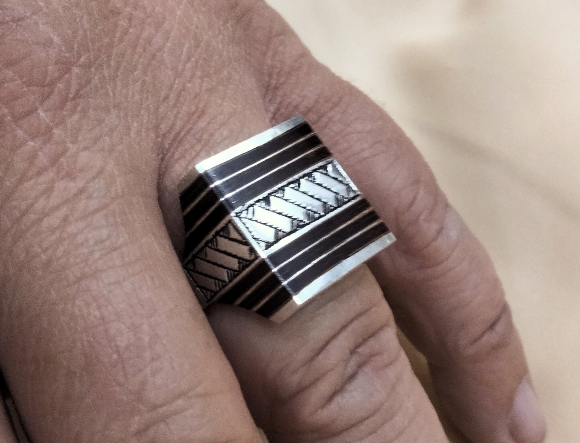 アクセサリー antique tuareg ring Gold Tuareg Ring * Mens Ring * African Ring * Signet Ring