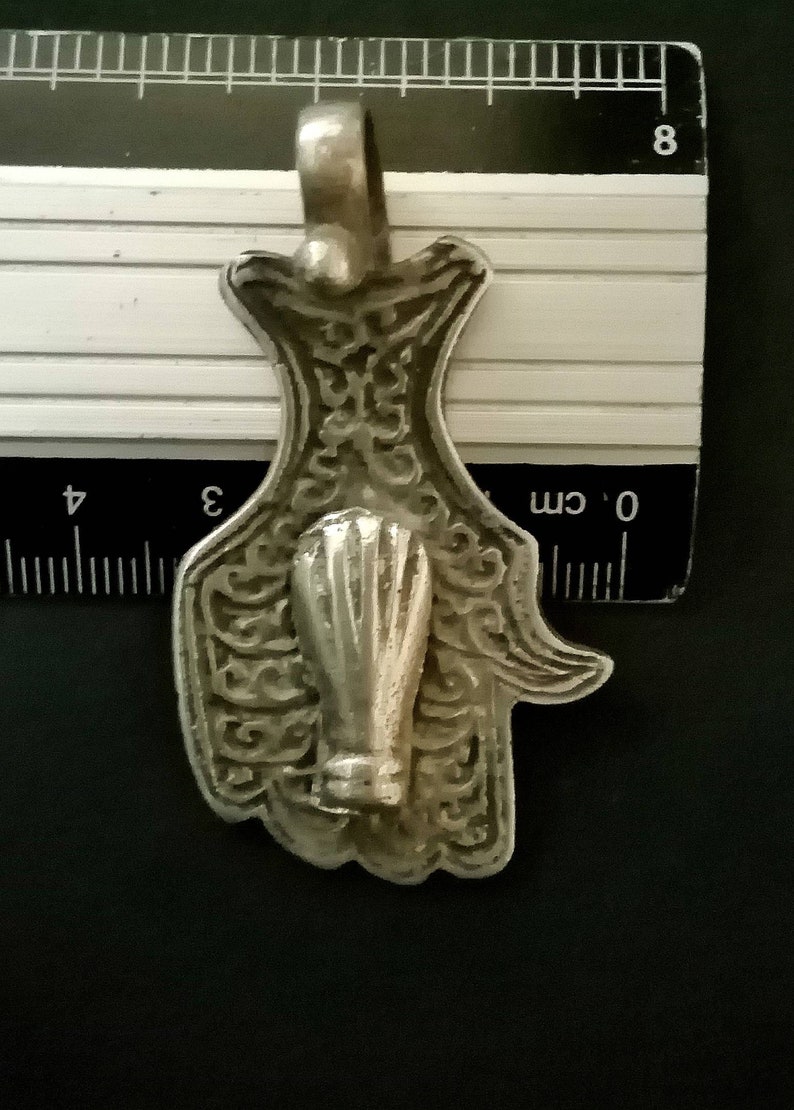protective jewelry. MAROC Ancient Berber silver khamsa handmade in essaouira Berber jewelry Hand of Fatima ancient hamsa