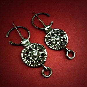 Morocco - Pair of Berber fibula, Moroccan Berber fibula, Berber fibula, Berber jewelry, brooch, tuareg, tribal, ancient fibula 1940s.