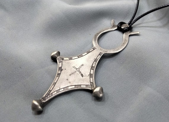 Niger - Old Tuareg Cross in 925 Sterling Silver / Tuareg Jewelry