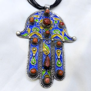 Kabyle - Old Algerian Khamsa, Greater Kabyle Region / Kabyle Jewelry / Berber / Tribal / 925 Sterling Silver / Hamsa / Vintage khamsa