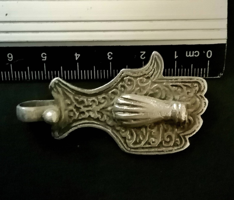 protective jewelry. MAROC Ancient Berber silver khamsa handmade in essaouira Berber jewelry Hand of Fatima ancient hamsa