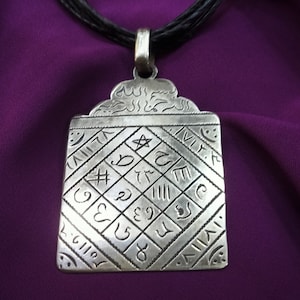 Tuareg Amulet With Magical Inscriptions, Tuareg Talisman, Protective Jewelry, Tuareg Jewelry, Magical Gri Gri, Mali Pendant.