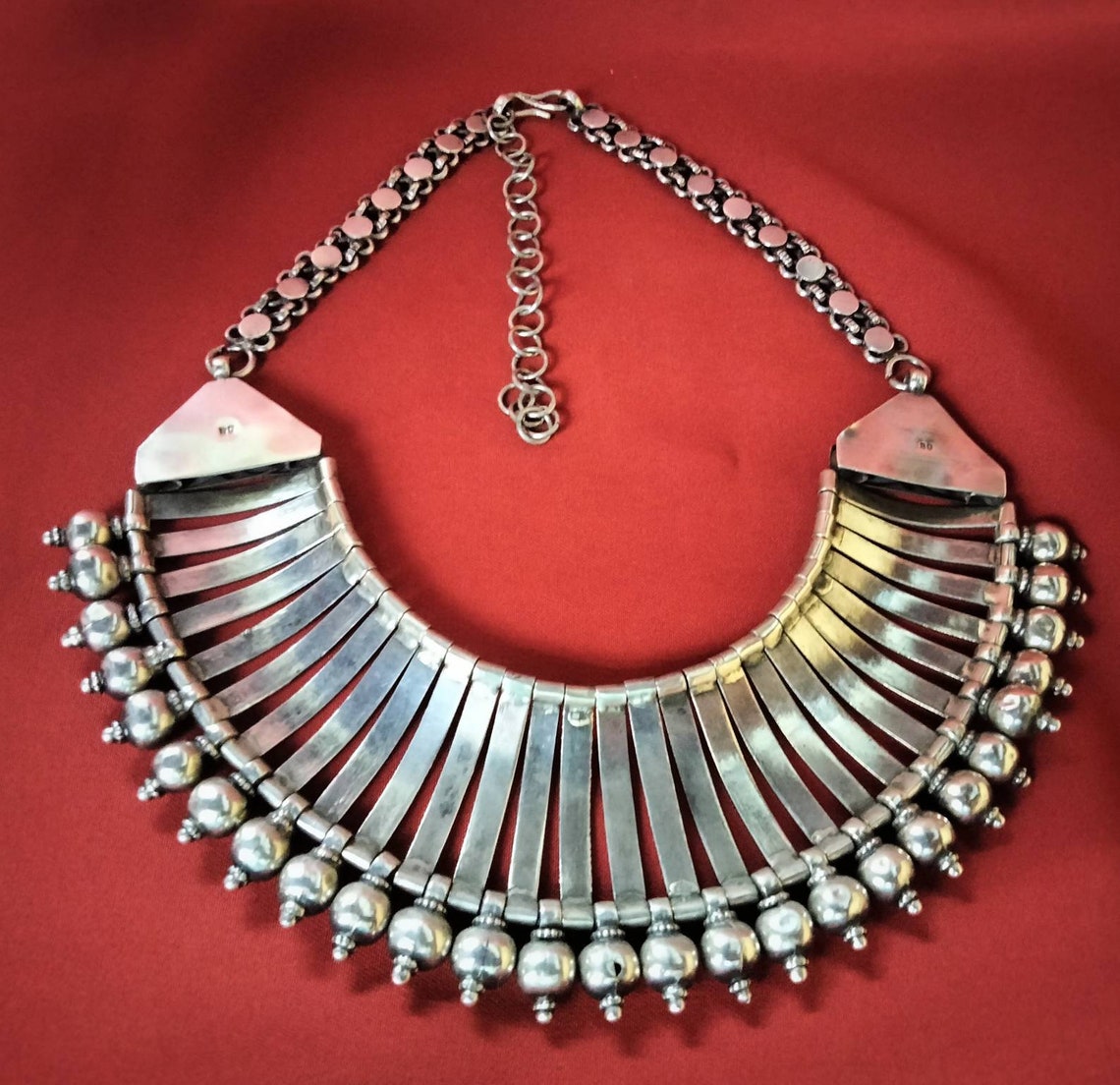 Rajasthan 800 Sterling Silver Rajasthan Necklace 27 Small Etsy