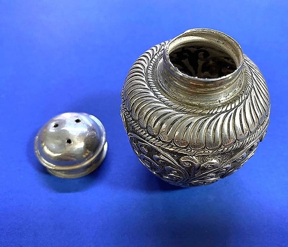 antique silver salt or pepper shaker is handmade,… - image 1
