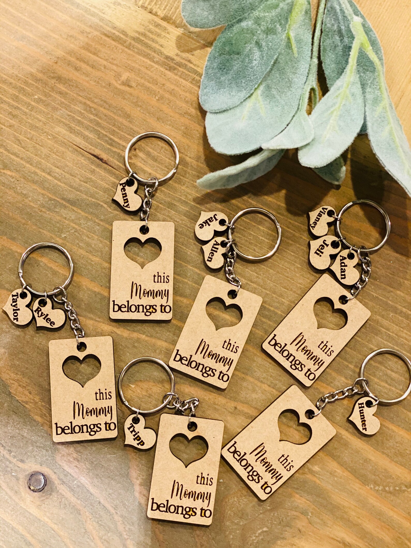 Mothers Day Personalized Keychains Etsy