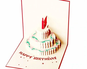 Carte 3d Fete Anniversaire Etsy