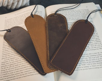 Personalized Leather Bookmark, Custom Bookmark, Bookmark, Book Lover Gift, Gift for Family, Gift for him,