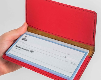 Capa para talão de cheques em couro, Capa para talão de cheques personalizada, Capa para talão de cheques personalizada em couro sintético, Couro vegano, Capa para talão de cheques personalizada *12
