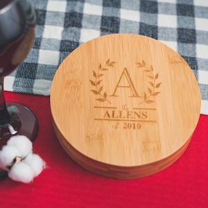 Engraved Bamboo Wine Tool Set: Personalized Wine Lover Gift