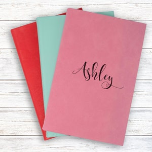 Custom Notebook, Personalized Journal, Monogrammed Leather Journal, Personalized Journal Diary, Custom Leatherette Journal, Gift for Her *03