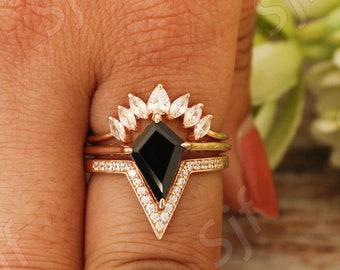 F&T JEWEL Black Onyx Jewelry Vintage Ring Engagement Rings For Women Wedding Bridal rings F&T JEWEL Black Onyx Jewelry Vintage Ring Engagement Rings For Women Wedding Bridal rings