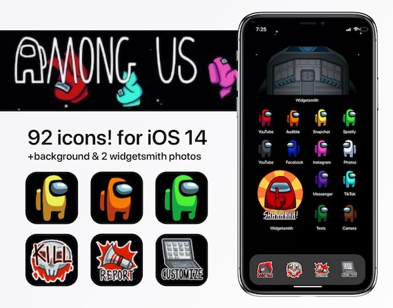 Among Us Ios 14 App Icon Pack Etsy among us ios 14 app icon pack