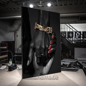 Digital Download  ,ABF04 African Black Hands art, Abstract Art , Boho wall art, Black Hands canvas, Hands Wall , Boho Hands,