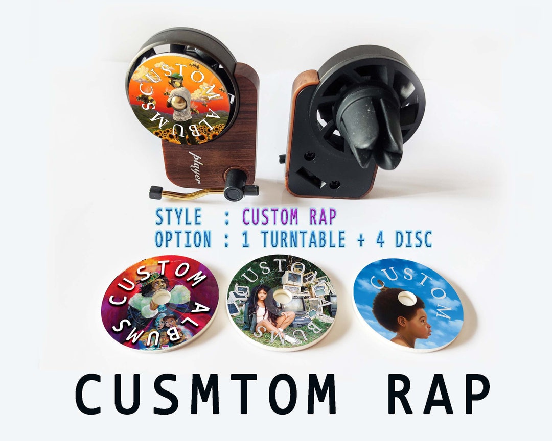 CUSTOM RAPPER Car Air Freshener Art Record Play Music Rapper Etsy