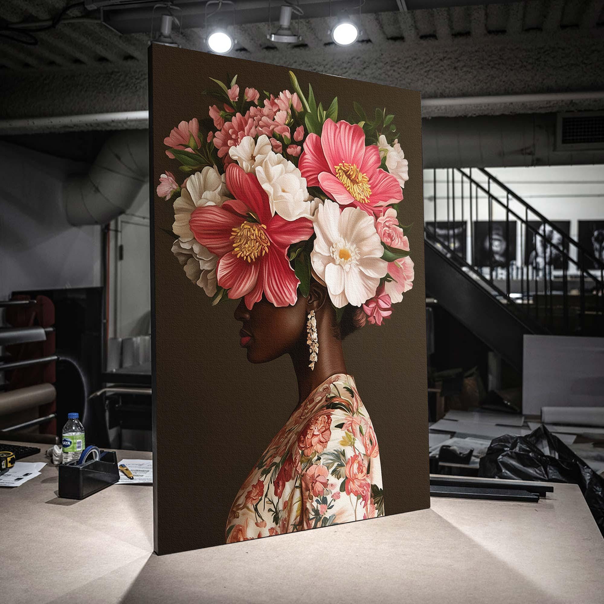 プリントキャンバス ストレッチキャンバス AMF (13) アフリカの女性