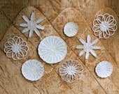 Rattan wall decor, Set of 9 rattan wall hanging