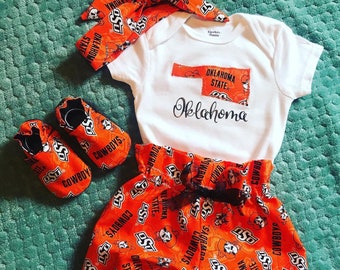 oklahoma state baby girl clothes