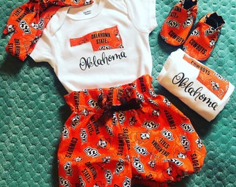 Oklahoma State University baby apparel