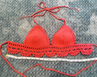 Crochet bikini top