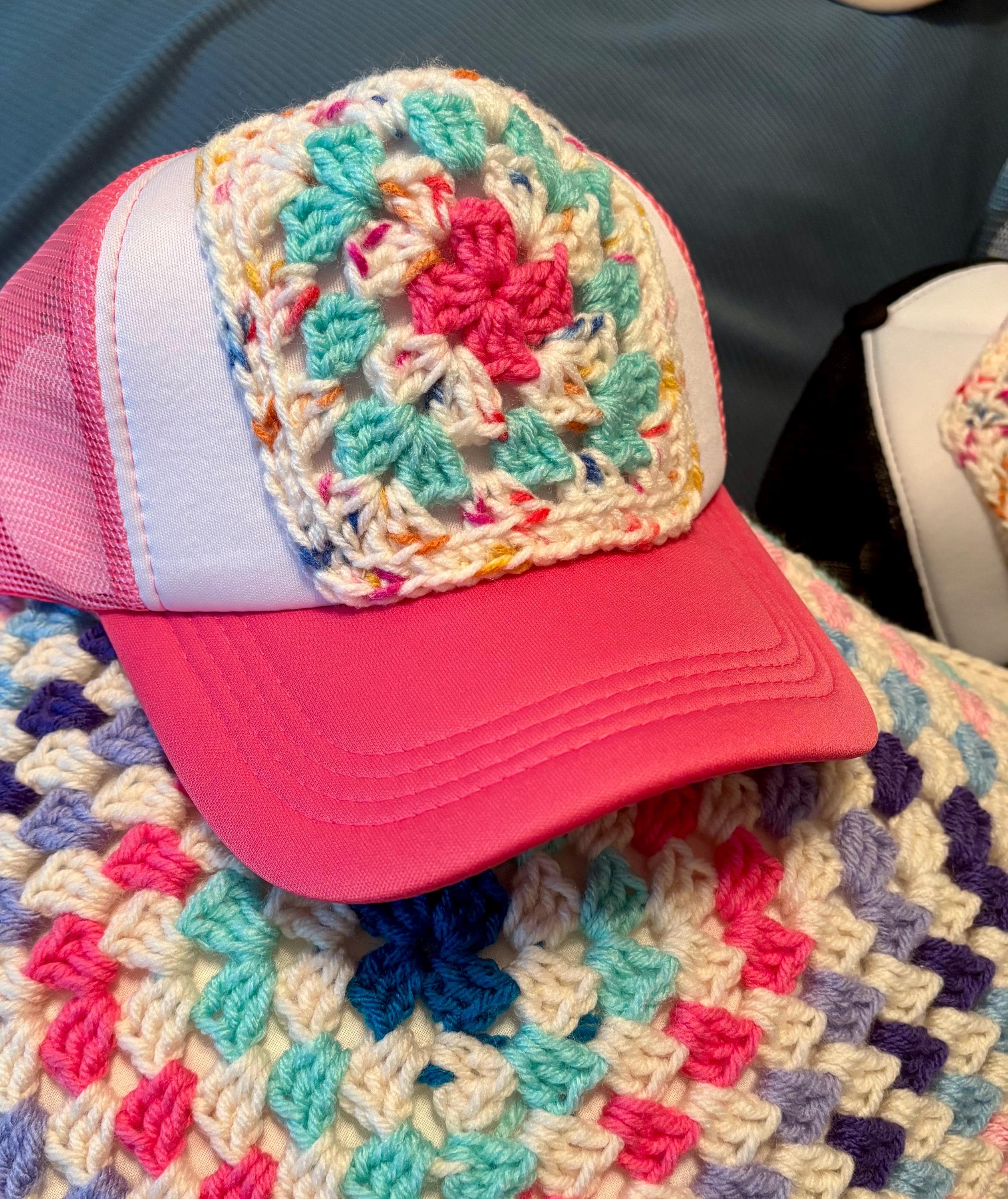 Crochet Trucker Hat - Etsy display picture 1