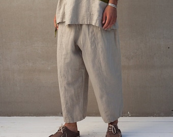 Natural Undyed Men’s Linen Pants COCOS