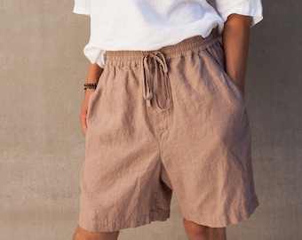 Men's Linen Shorts LUPINE / Available in 30 COLORS