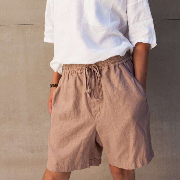 Men's Linen Shorts LUPINE / Available in 30 COLORS