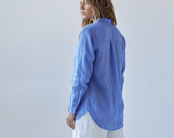 Women’s Linen Shirt HACKELIA, Womens Linen Clothing