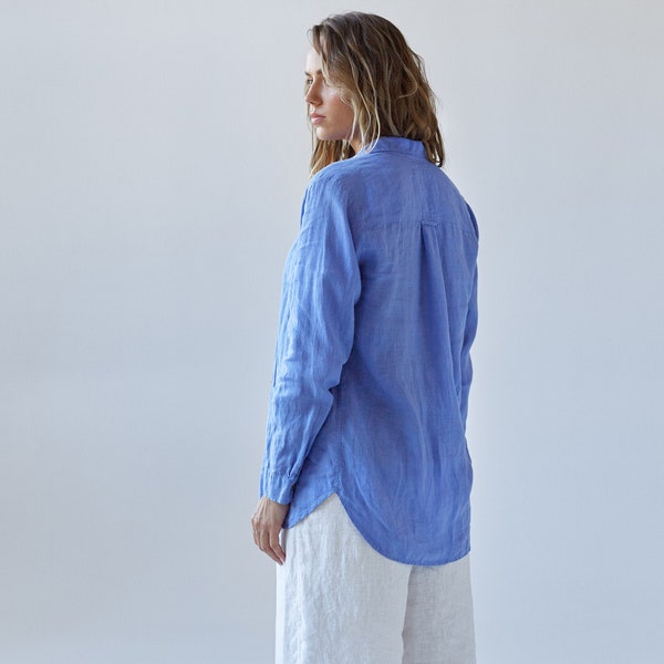 Women’s Linen Shirt HACKELIA, Womens Linen Clothing