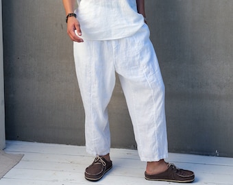 Pantalons en lin COCOS, vêtements en lin pour hommes